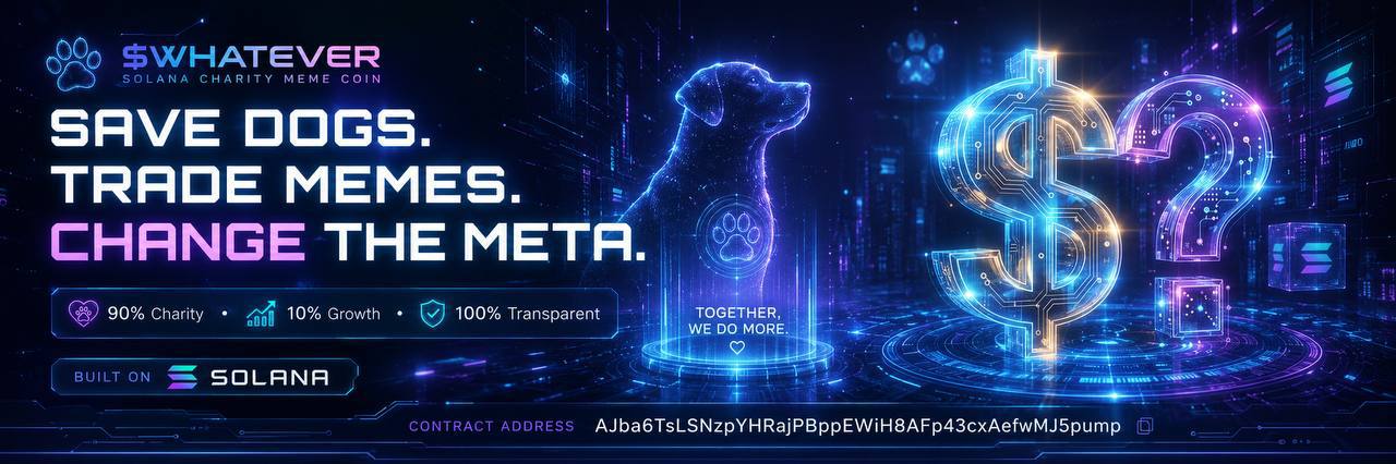 $WHATEVER — Memecoins With Real Impact
